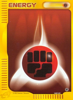 Fighting Energy Pokémon card, number 160