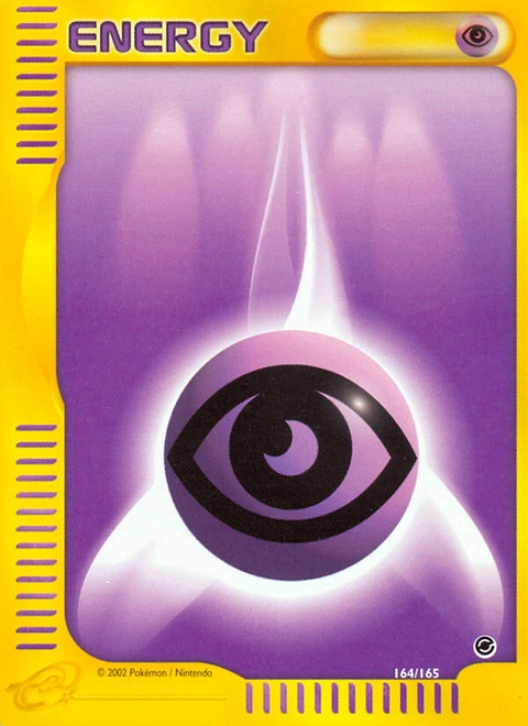 Psychic Energy Pokémon card from Expedition Base Set, number 164 (Standard print)
