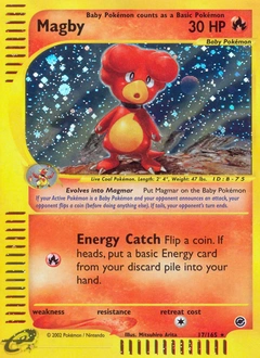 Magby Pokémon card, number 17