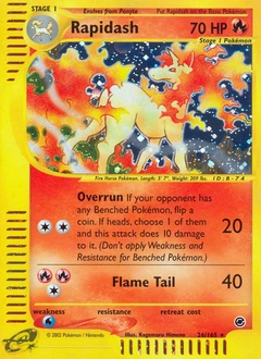 Rapidash Pokémon card, number 26