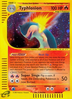 Typhlosion Pokémon card, number 28