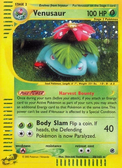 Venusaur Pokémon card, number 30
