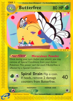 Butterfree Pokémon card, number 38