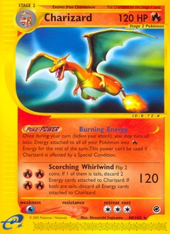 Charizard Pokémon card, number 40