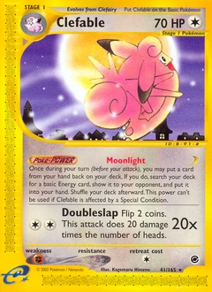 Clefable Pokémon card, number 41