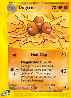 Dugtrio Pokémon card, number 44