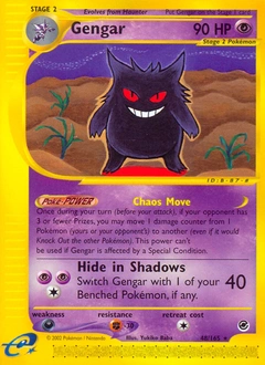 Gengar Pokémon card, number 48