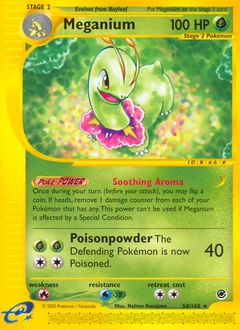 Meganium Pokémon card, number 54