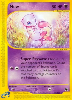 Mew Pokémon card, number 55