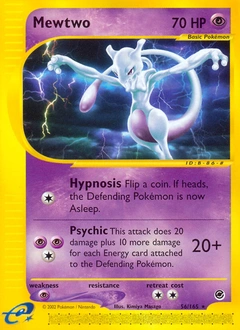 Mewtwo Pokémon card, number 56