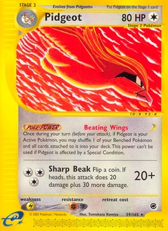 Pidgeot Pokémon card, number 59