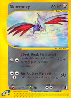 Skarmory Pokémon card, number 63