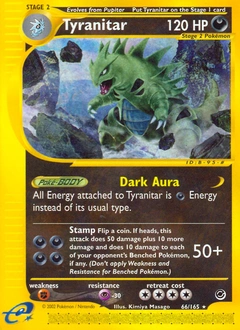 Tyranitar Pokémon card, number 66