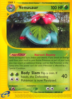 Venusaur Pokémon card, number 68