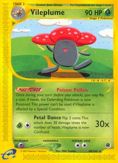 Vileplume Pokémon card, number 69