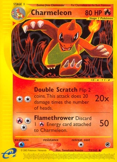 Charmeleon Pokémon card, number 73