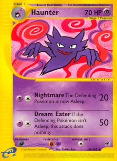 Haunter Pokémon card, number 80