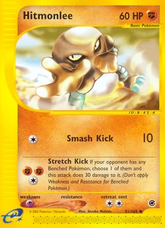 Hitmonlee Pokémon card, number 81
