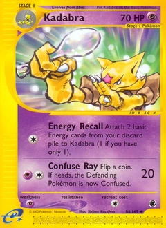 Kadabra Pokémon card, number 84