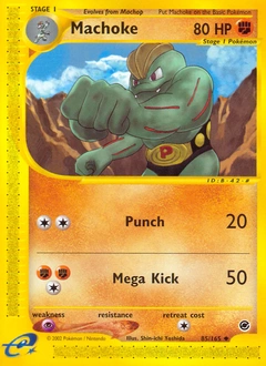 Machoke Pokémon card, number 85