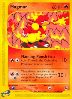 Magmar Pokémon card, number 86
