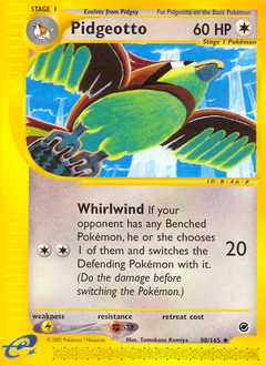 Pidgeotto Pokémon card, number 88