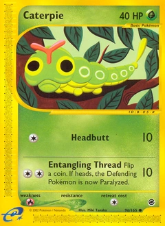 Caterpie Pokémon card, number 96