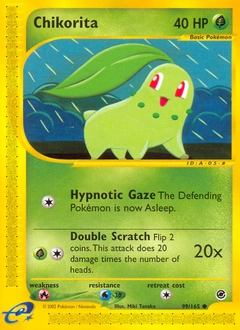 Chikorita Pokémon card, number 99
