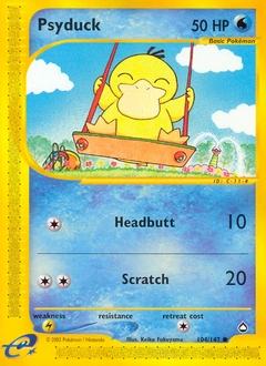 Psyduck Pokémon card, number 104