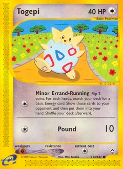 Togepi Pokémon card, number 114
