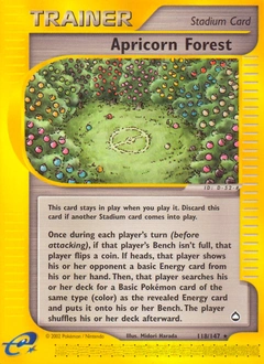 Apricorn Forest Pokémon card, number 118