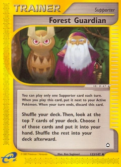Forest Guardian Pokémon card, number 123