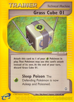 Grass Cube 01 Pokémon card, number 124