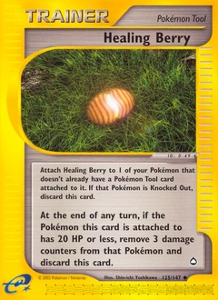 Healing Berry Pokémon card, number 125