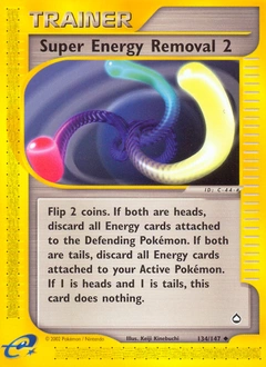 Super Energy Removal 2 Pokémon card, number 134
