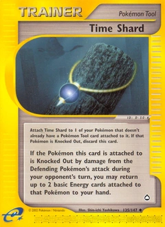 Time Shard Pokémon card, number 135
