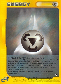 Metal Energy Pokémon card, number 143