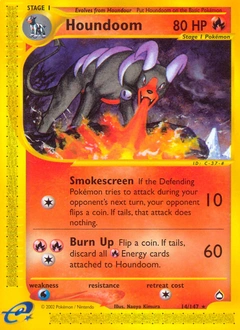 Houndoom Pokémon card, number 14