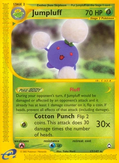 Jumpluff Pokémon card, number 17