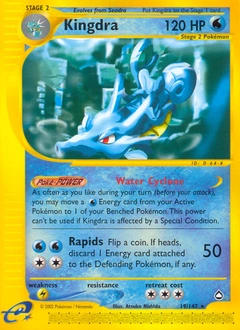 Kingdra Pokémon card, number 19