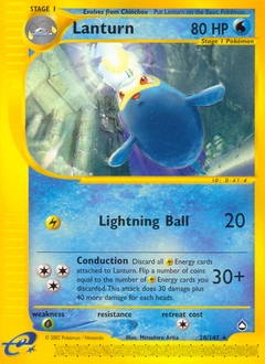 Lanturn Pokémon card, number 20