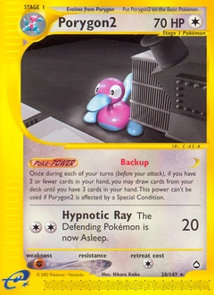 Porygon2 Pokémon card, number 28