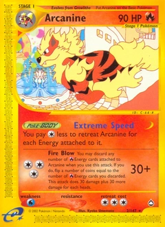 Arcanine Pokémon card, number 2