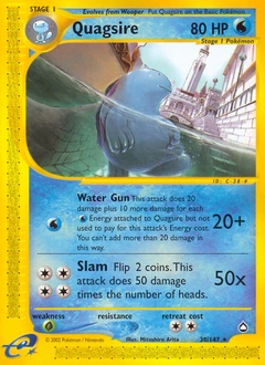 Quagsire Pokémon card, number 30