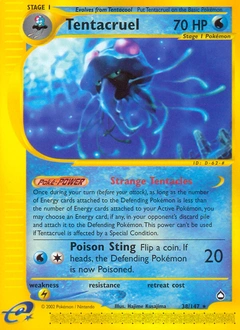 Tentacruel Pokémon card, number 38