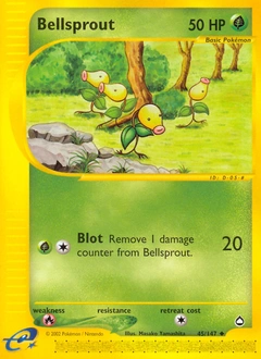 Bellsprout Pokémon card, number 45