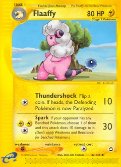 Flaaffy Pokémon card, number 47