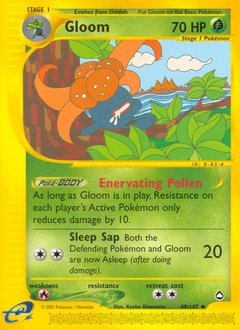 Gloom Pokémon card, number 49