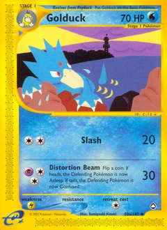 Golduck Pokémon card, number 50
