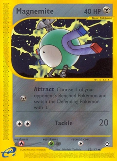 Magnemite Pokémon card, number 52
